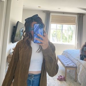 cute brown corduroy flannel!